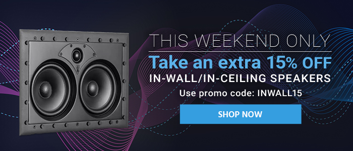 This Weekend Only Take an extra 15% off In-Wall/In-Ceiling Speakers Use promo code: INWALL15 Shop Now