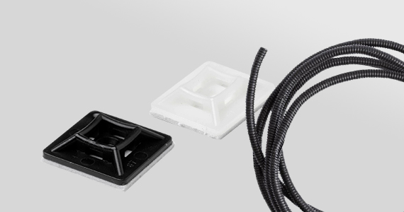 NEW ARRIVALS Monoprice Cable Management Wire Flexible Tubing | Self Adhesive Cable Tie Mounts (White or Black) Free Standard US Shipping Shop Now 