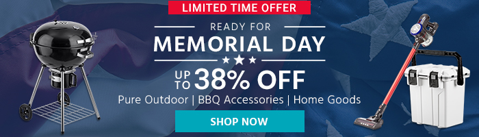 Ready For Memorial Day Up to 38% OFF Pure Outdoor |BBQ Accessories | Home Goods Limited Time Offer Shop Now>