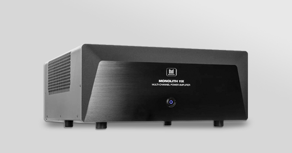 Back in Stock  Monolith (logo) Multi-Channel Home Theater Power Amplifiers State-of-the-art, high-performance, audiophile-grade with XLR inputs 