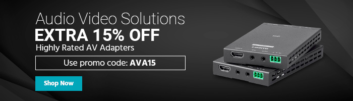 This Weekend Only Extra 15% off Highly Rated AV Adapters Use promo code: AVA15 Shop Now