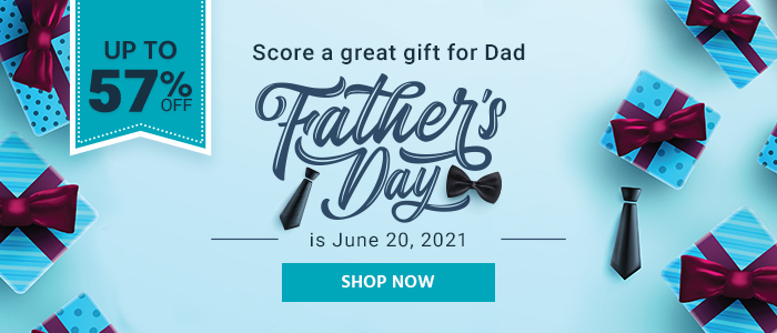 Score a great gift for Dad Father's Day is June 20, 2021 Shop Now