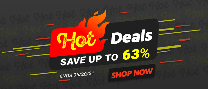 HOT! Deals Save up to 63% Ends 6/21/21 Shop Now 