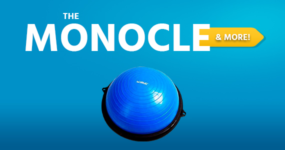 The Monocle. & More One Day. One Deal. LIVE-UP Exercise Bosu Ball BLUE for home gym work out balancing  $39.99 + Free Standard US Shipping Ends 6/15/21 While Supplies Last