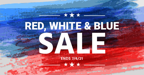 Red, White & Blue Sale Ends 7/4/21 Shop Now