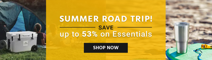 Summer Road Trip! Save up on 53% on Essentials Shop Now