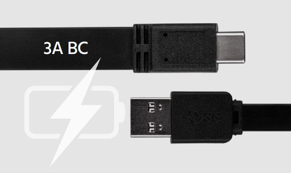 Flat USB Type-C 3.2 Gen1 Charge and Sync Cables