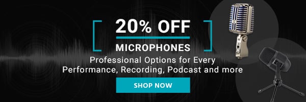 20% off Microphones Professional Options for Every Performance, Recording, Podcast and more Shop Now