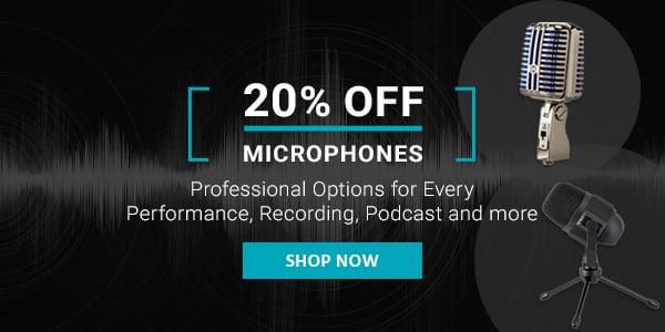 20% off Microphones Professional Options for Every Performance, Recording, Podcast and more Shop Now