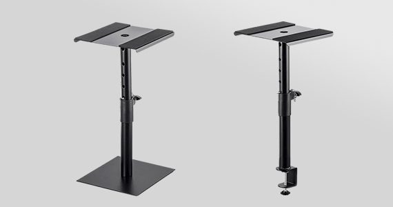 Stage Right logo Desktop Studio Monitor Stands Space-efficient and cost-effective support for your studio monitors Shop Now