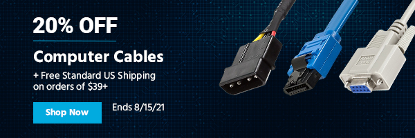 20% off + Free Standard US Shipping on orders of $39+ USB Computer Cables Ends 8/15/21 Shop Now