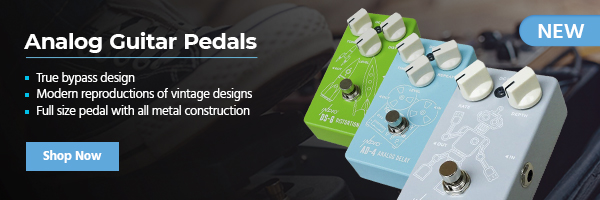 NEW (tag) Analog Guitar Pedals True bypass design | Modern reproductions of vintage designs | Full‑size pedal with all metal construction Shop Now