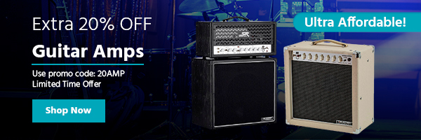 Ultra Affordable! Extra 20% off Guitar Amps Use promo code: 20AMP Limited Time Offer Shop Now