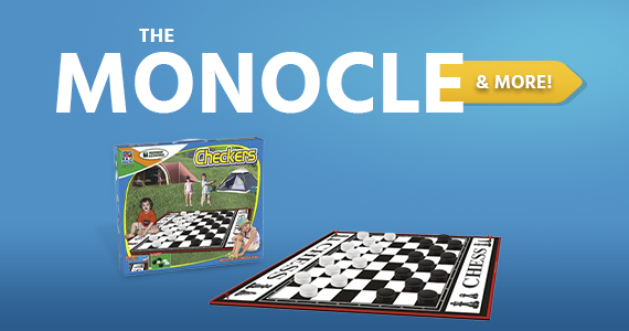 The Monocle. & More One Day. One Deal. Outdoor Giant Checkers game set 6ft x 5ft great for kids and adult picnic game  $14.99 + Free Standard US Shipping Ends 8/31/21 While Supplies Last