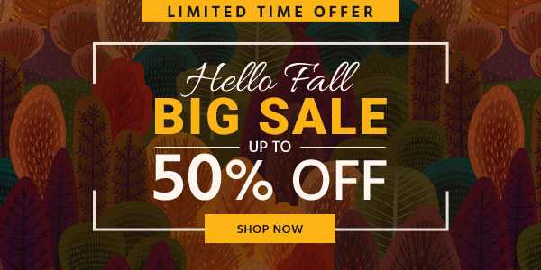 Limited Time Offer Hello Fall Big Sale Up to 50% off Shop Now