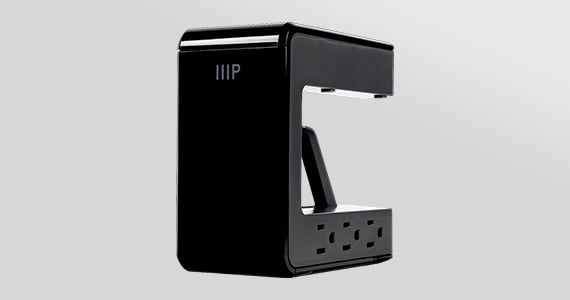 Workstream by Monoprice Desk Mount C-Shaped Surge Protector 6 Outlets with 2 USB-A and 1 USB-C Charging Ports