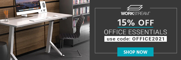 Workstream (logo) 15% off Office Essentials use code: OFFICE2021