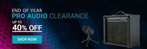 Up to 40% off End of Year Pro Audio Clearance Shop Now