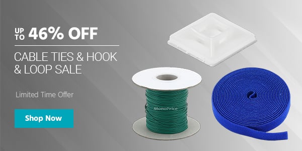 Up to 48% off Cable Ties & Hook & Loop Sale Limited Time Offer Shop Now