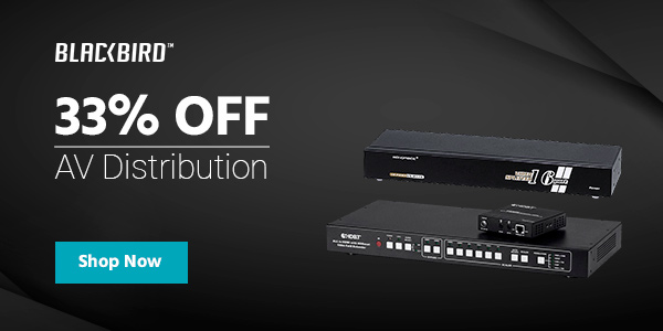 33% off Blackbird (logo) AV Distribution Shop Now