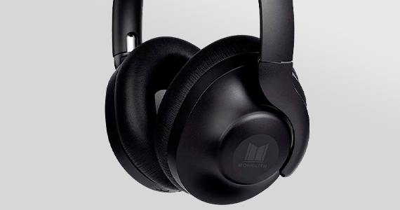 NEW (tag) Monolith (logo) M1000ANC Bluetooth® Headphones With Active Noise Cancellation, Dirac® Virtuo Spatial, Qualcomm® cVc™ Echo Cancelling and Noise Suppression Everything you need in wireless