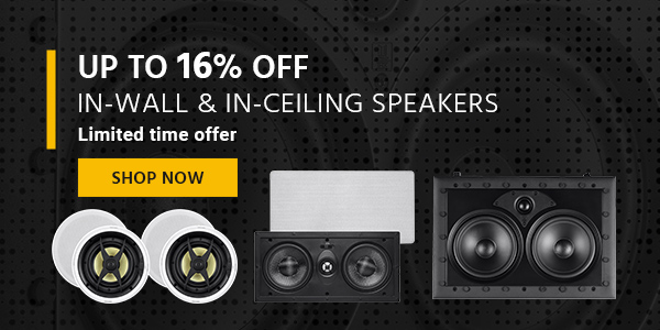 Up to 16% off In-Wall & In-Ceiling Speakers Limited time offer Shop Now