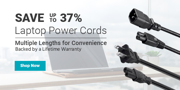 Save up to 37% Laptop Power Cords Multiple Lengths for Convenience Backed by a Lifetime Warranty Shop Now