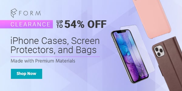 FORM (logo) Clearance (tag) 15% off iPhone Cases, Screen Protectors, and Bags Made with Premium Materials Shop Now