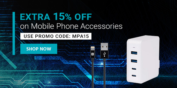 Extra 15% off on Mobile Phone Accessories Use promo code: MPA15 Shop Now