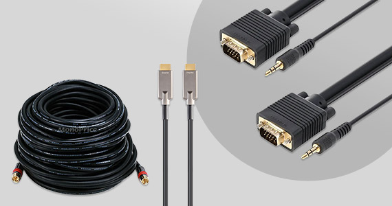 "Long Length AV Cables to Celebrate the Long Weekend Up to 50% off Very Long Cables Backed by a Lifetime Warranty Shop Now "