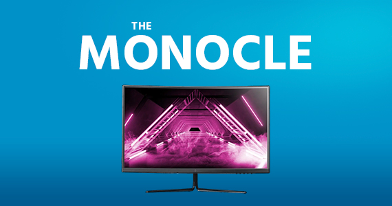 The Monocle. One Day. One Deal. Dark Matter 27in Gaming Monitor - Curved 1500R, 1920x1080p (FHD,) 240Hz, VA  $174.99 + Free Standard US Shipping Ends 05/26/22 While Supplies Last