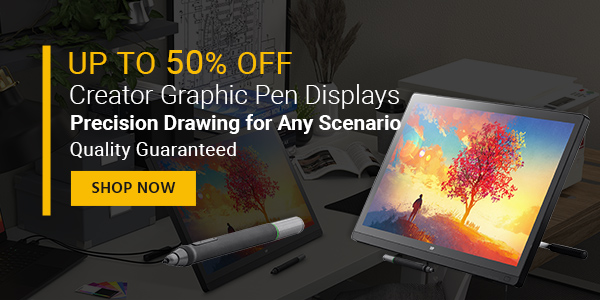 Up to 50% off Creator Graphic Pen Displays Precision Drawing for Any Scenario Quality Guaranteed Shop Now