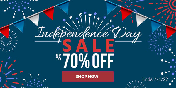 Independence Day Sale Up to 80% off Ends 7/4/22 Shop Now