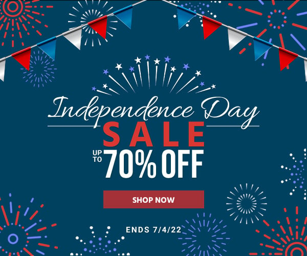 Independence Day Sale Up to 70% off Ends 7/4/22 Shop Now