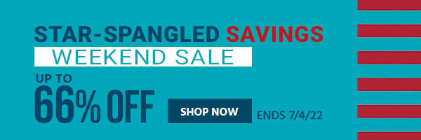 Star-Spangled Savings Weekend Sale Up to 66% off Ends 7/4/22 Shop Now