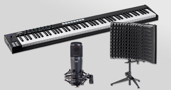 "Save up to 35% Home Recording Essentials Microphones | MIDI Keyboard Controllers | Isolation Shields | Acoustic Foam + Free Standard US Shipping Shop Now"