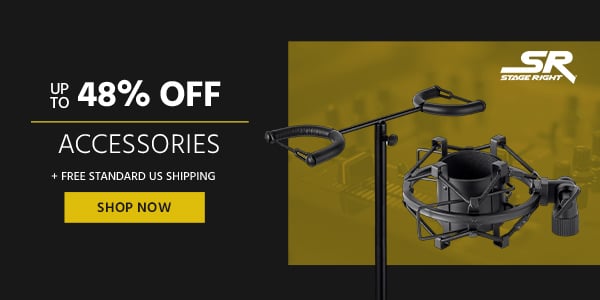 Stage right (logo) Up to 48% off Live Sound Sale + Free Standard US Shipping Shop Now