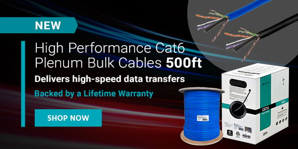 NEW (tag) High Performance Cat6 Plenum Bulk Cables 500ft Delivers high‑speed data transfers Backed by a Lifetime Warranty Shop Now