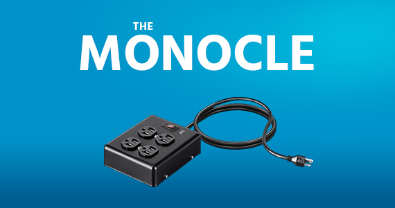 "The Monocle. & More One Day. One Deal Heavy Duty 4 Outlet Metal Surge Protector Power Box  $14.99 + Free Standard US Shipping  (40% OFF) (tag) Ends 8/15/22 While Supplies Last"