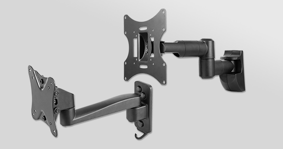 "New (tag) TV Wall Mount Brackets Provides a wide range of motion for the most comfortable viewing angle. Backed by a Lifetime Warranty Shop Now"