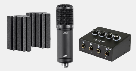 "Save up to 40% Studio Recording Essentials Microphones |Headphone Amplifier | Acoustic Foam Free Standard US Shipping Shop Now"