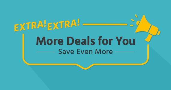 Extra! Extra! More Deals For You Save Even More  Shop Now 