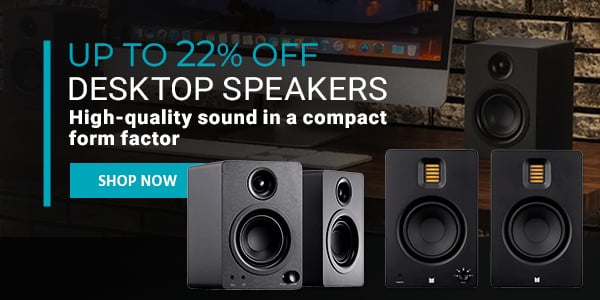 Up to 22% off Desktop Speakers High-quality sound in a compact form factor Shop Now