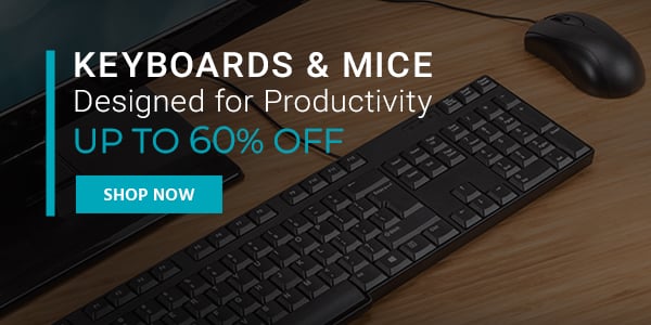 Keyboards & Mice Designed for Productivity Up to 60% off Shop Now