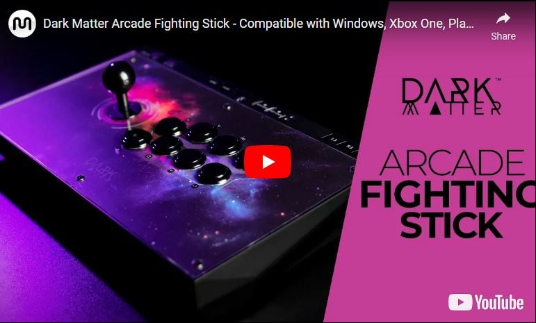 Dark Matter™ (logo) Arcade Fighting Stick Bring your retro gaming experience to the next level Compatible with Windows, Xbox One, PlayStation 4, Nintendo Switch, and Android Shop Now