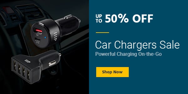 Car Chargers Sale Up to 50% off Powerful Charging On-the-Go Shop Now