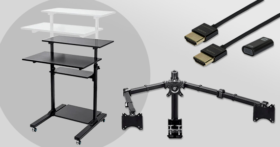"Office Solutions  Overstock sale Up to 73% off Sit-Stand Desks | Adapters | Desk Accessories | & More Shop Now"