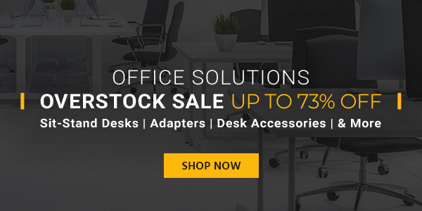 Office Solutions Overstock sale Up to 73% off Sit-Stand Desks | Adapters | Desk Accessories | & More Shop Now OFFICE SOLUTIONS I OVERSTOCK SALE UP TO 73% OFF Sit-Stand Desks Adapters Desk Accessories More SHOP NOW 