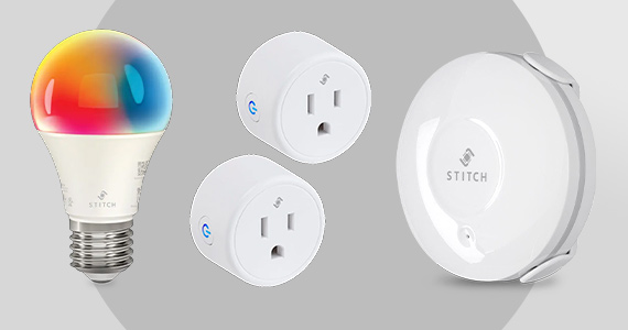 "STITCH (logo) Save up to 45% Home Automation Sale Limited Time Offer Shop Now"