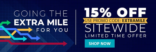 Going the Extra Mile for You 15% off Sitewide Use promo code: EXTRAMILE Limited Time Offer Shop Now